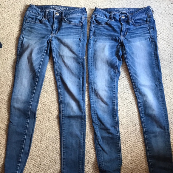 2 pairs of Size 2 regular American Eagle jeggings - Picture 3 of 3